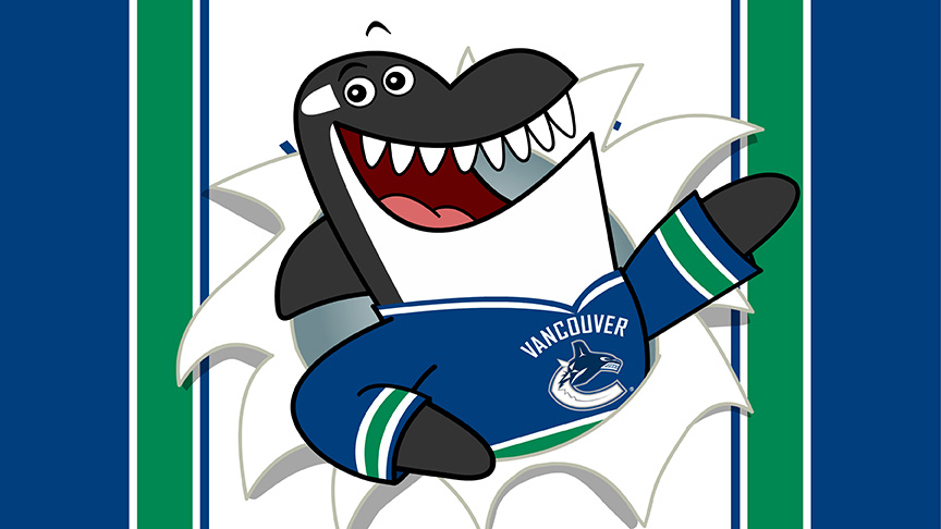 New Animated Digital Short Videos Showcase Canucks Mascot Fin - Slap ...